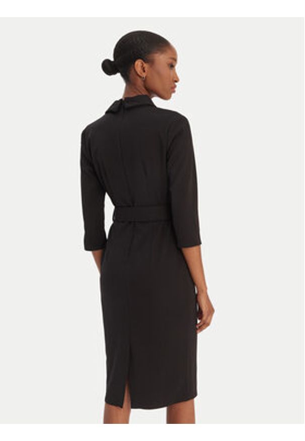 Rinascimento Sukienka koktajlowa CFC0126777003 Czarny Slim Fit. Kolor: czarny. Materiał: syntetyk. Styl: wizytowy