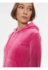 Juicy Couture Bluza Robertson JCAP176 Różowy Slim Fit. Kolor: różowy. Materiał: syntetyk