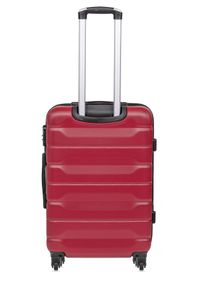 Ochnik - Komplet walizek na kółkach 19''/24''/28''. Kolor: czerwony. Materiał: guma, poliester, materiał, kauczuk #8