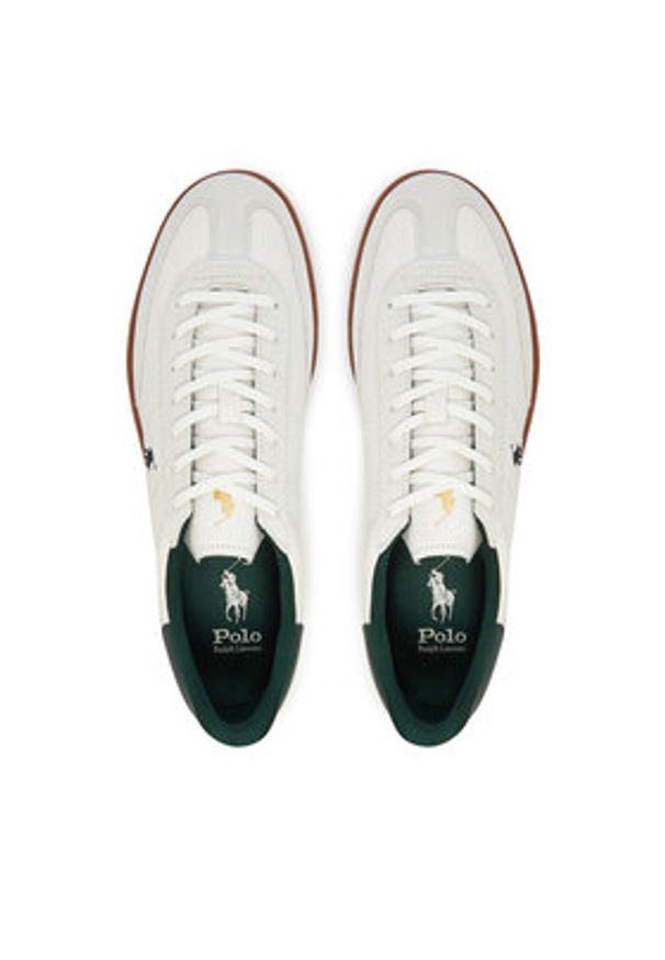 Polo Ralph Lauren Sneakersy Bedford 809968171001 Biały. Kolor: biały. Materiał: skóra, zamsz