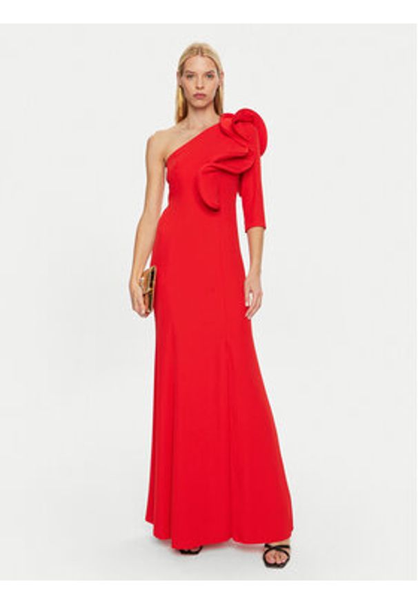 Rinascimento Sukienka wieczorowa CFC0121092003 Czerwony Regular Fit. Kolor: czerwony. Materiał: syntetyk. Styl: wizytowy