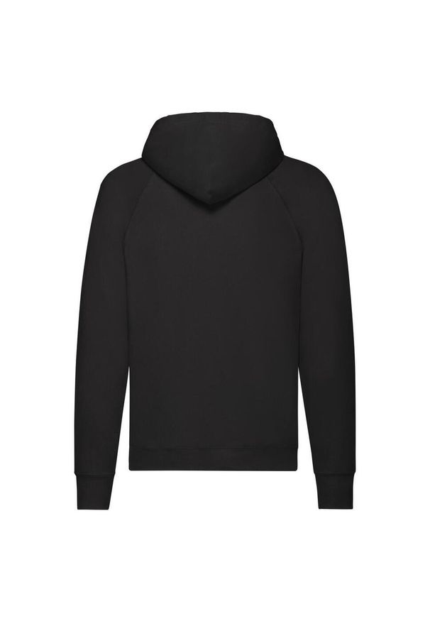 FRUIT OF THE LOOM - Lekka Męska Bluza Z Kapturem. Typ kołnierza: kaptur. Kolor: czarny