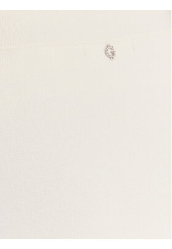 Guess Spódnica mini W6RD75 Z4422 Écru Regular Fit. Materiał: wiskoza