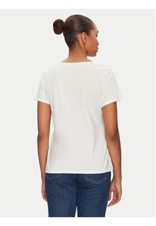 Morgan T-Shirt 251-DSAILOR Biały Relaxed Fit. Kolor: biały. Materiał: bawełna
