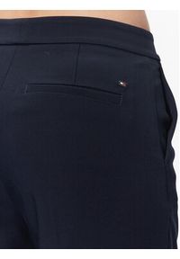 TOMMY HILFIGER - Tommy Hilfiger Spodnie materiałowe WW0WW38598 Granatowy Tailored Fit. Kolor: niebieski. Materiał: materiał, wiskoza #4