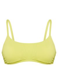 United Colors of Benetton - United Colors Of Benetton Góra od bikini 3P5H5R1MQ Żółty. Kolor: żółty. Materiał: syntetyk