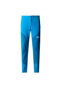 Spodnie The North Face Felik 0A825WWIV1 - niebieskie. Kolor: niebieski. Materiał: materiał, poliester, elastan. Sport: turystyka piesza #1