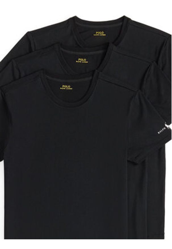 Polo Ralph Lauren Komplet 3 t-shirtów 714965508001 Czarny Slim Fit. Typ kołnierza: polo. Kolor: czarny. Materiał: bawełna