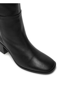 Calvin Klein Kozaki Heel Knee Boot 50 W/Ml Lth HW0HW02321 Czarny. Kolor: czarny. Materiał: skóra