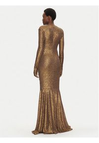 NORMA KAMALI Sukienka wieczorowa ST4243SQE38151 Złoty Slim Fit. Kolor: złoty. Materiał: syntetyk. Styl: wizytowy #5