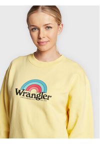 Wrangler Bluza Retro W6N0HAY19 112146217 Żółty Regular Fit. Kolor: żółty. Materiał: bawełna. Styl: retro