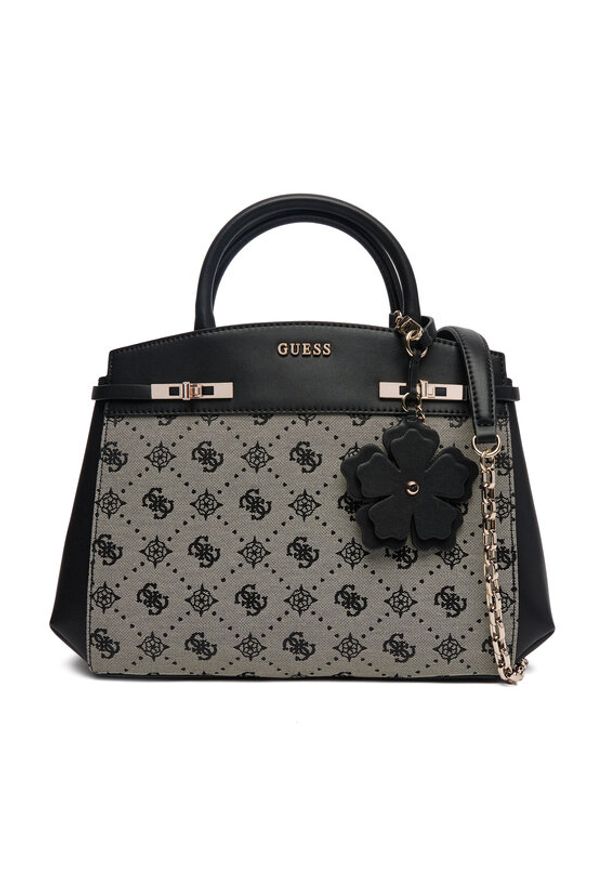 Guess Torebka Melinda HWJP99 02060 Czarny. Kolor: czarny. Materiał: skórzane