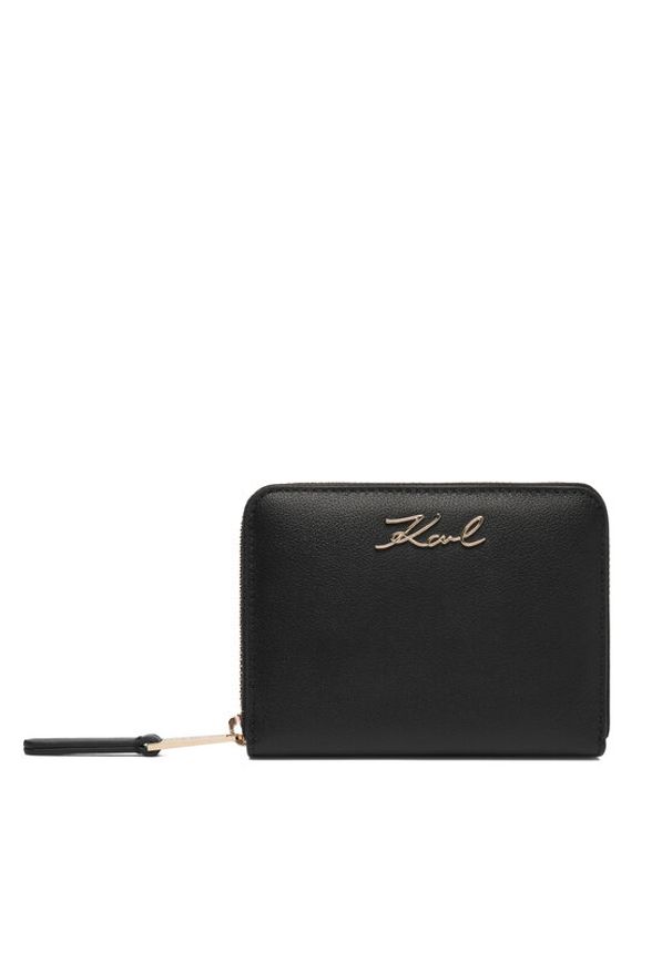 Karl Lagerfeld - KARL LAGERFELD Portfel B1W32036 Czarny. Kolor: czarny. Materiał: skóra