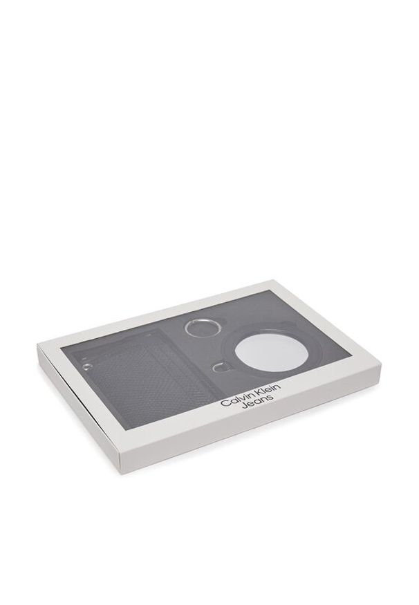 Calvin Klein Jeans Duży Portfel Damski Sculpted Wallet Round Mirror K60K611562 Czarny. Kolor: czarny. Materiał: skóra
