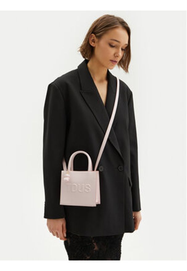 Tous - TOUS Torebka Cube 2002106615 Różowy. Kolor: różowy. Materiał: skórzane