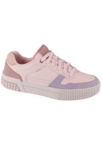 skechers - Buty sportowe Sneakersy damskie, Jade - Stylish Type. Kolor: fioletowy, wielokolorowy, różowy. Sport: turystyka piesza