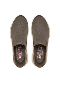 skechers - Skechers Sneakersy D'Lux Walker 2.0-Reeler 232463/BRN Brązowy. Kolor: brązowy. Materiał: materiał #6