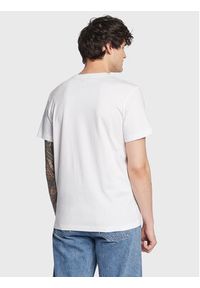 Calvin Klein Swimwear T-Shirt Logo KM0KM00836 Biały Regular Fit. Kolor: biały. Materiał: bawełna