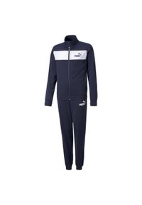 Puma - Młodzieżowy dres poliestrowy PUMA Peacoat Blue. Kolor: fioletowy, niebieski, wielokolorowy. Materiał: poliester, dresówka. Styl: młodzieżowy #1