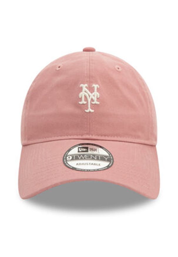 New Era Czapka z daszkiem New York Mets Mini Washed 9TWENTY 60595428 Różowy. Kolor: różowy. Materiał: bawełna, materiał