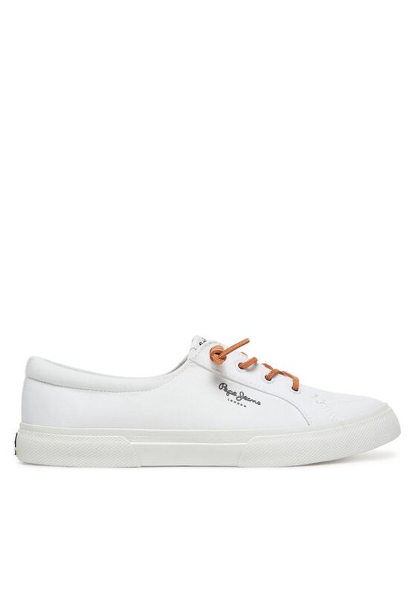 Pepe Jeans Tenisówki Kenton Block W PLS31590 Biały. Kolor: biały. Materiał: materiał