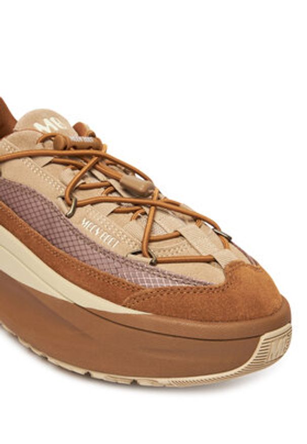 Moon Boot Sneakersy Moon247 Xlace 80D2490090 Brązowy. Kolor: brązowy. Materiał: zamsz, skóra
