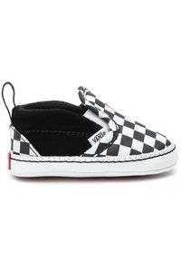 Vans Tenisówki Slip-On V Crib VN0A2XSLFB71 Biały. Zapięcie: bez zapięcia. Kolor: czarny. Materiał: skóra, zamsz #4