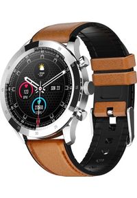 Smartwatch Colmi Sky 5 Plus Czarno-brązowy (SKY5PLUS-SLV-LTH). Rodzaj zegarka: smartwatch. Kolor: czarny, wielokolorowy, brązowy