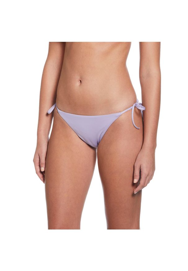 Dół od stroju pływackiego Nike Essential Tie String Bikini. Kolor: fioletowy