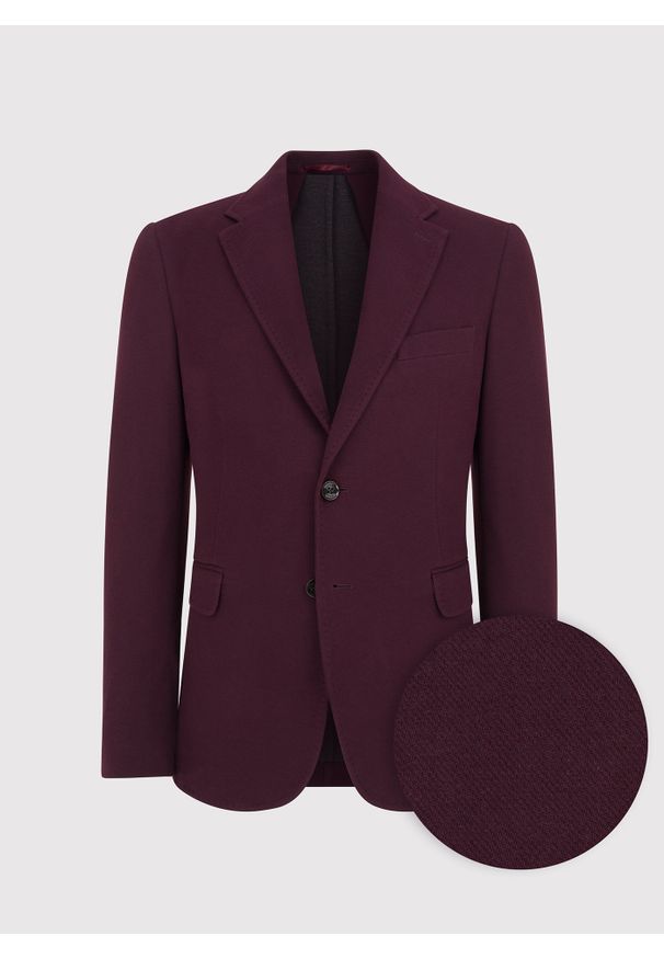 Pako Lorente - PAKO LORENTE – Dzianinowa marynarka w kolorze bordowym. Kolor: czerwony, brązowy, beżowy. Materiał: dzianina. Sezon: wiosna