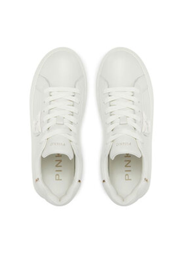 Pinko - PINKO Sneakersy Yoko 12 SS0071 P001 Biały. Kolor: biały. Materiał: skóra