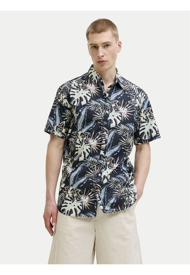 Jack & Jones Koszula Honolulu 12289667 Czarny Regular Fit. Kolor: czarny. Materiał: bawełna