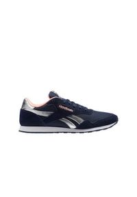Buty do chodzenia damskie Reebok Royal Ultra. Zapięcie: sznurówki. Kolor: niebieski. Materiał: materiał, syntetyk, tkanina, skóra. Szerokość cholewki: normalna. Model: Reebok Royal. Sport: turystyka piesza