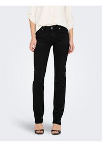 only - ONLY Jeansy 15252221 Czarny Straight Fit. Kolor: czarny