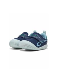 Puma - Sneakersy dla małych dzieci Kitten Mesh V PUMA Persian Blue Aqua Wild Green. Kolor: zielony, niebieski, wielokolorowy. Materiał: mesh. Sport: turystyka piesza
