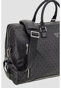 Guess - GUESS Сzarna torba podróżna Torino Duffle. Kolor: czarny. Materiał: materiał #5