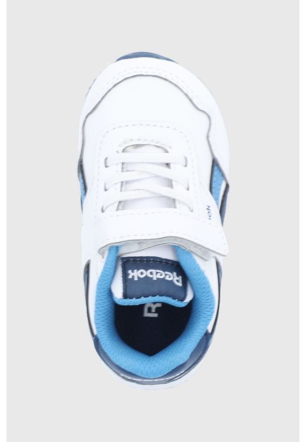 Reebok Classic - Buty dziecięce Royal Cl Jog. Nosek buta: okrągły. Zapięcie: rzepy. Kolor: biały. Materiał: guma. Model: Reebok Classic, Reebok Royal. Sport: joga i pilates