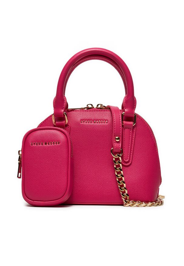 Steve Madden Torebka Bwanda Crossbody SM13001379-02002-PNK Różowy. Kolor: różowy. Materiał: skórzane