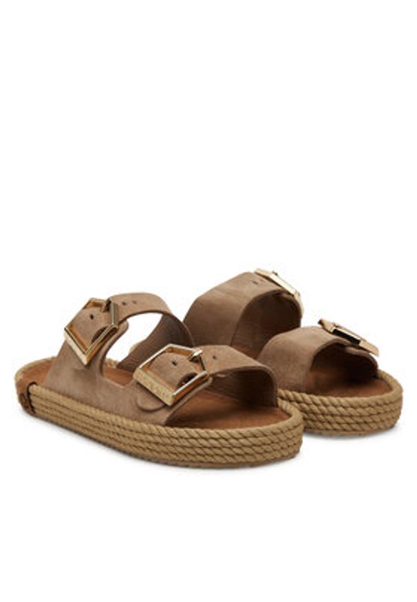 Bohonomad Espadryle Sydney SYD.12-00044 Beżowy. Kolor: beżowy. Materiał: skóra