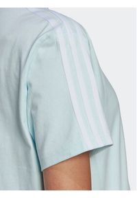 Adidas - adidas T-Shirt Adicolor Classics Poplin Back Loose Tee HL9302 Błękitny Loose Fit. Kolor: niebieski. Materiał: bawełna #4