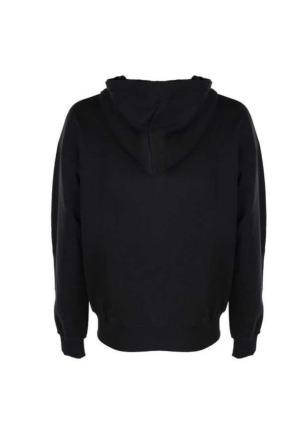Xagon Man Bluza "Fleece" | MDAWS6 | Fleece | Mężczyzna | Czarny. Okazja: na co dzień. Typ kołnierza: kaptur. Kolor: czarny. Materiał: bawełna. Wzór: aplikacja. Styl: casual