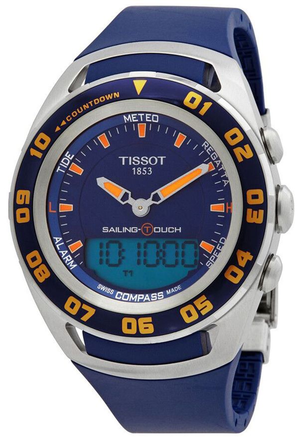 TISSOT - Zegarek Tissot Zegarek Męski Tissot T056.420.27.041.01 Srebrzysty ( 45 mm)