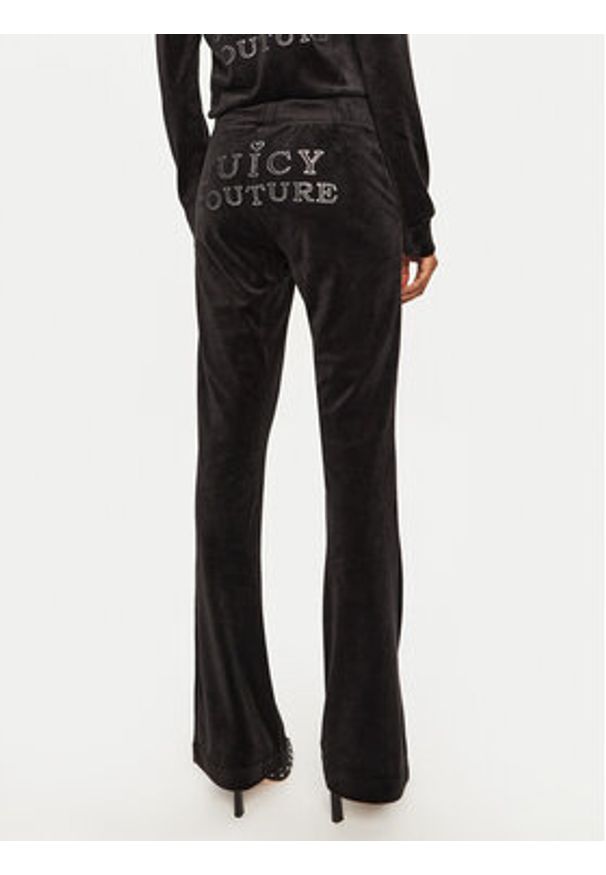 Juicy Couture Spodnie dresowe Regal Lisa JCBBJ224829 Czarny Flare Fit. Kolor: czarny. Materiał: syntetyk