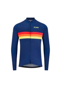 KEADA SPORTS - Męska koszulka kolarska z długim rękawem – Sunrise. Kolor: niebieski. Długość rękawa: długi rękaw. Długość: długie #1