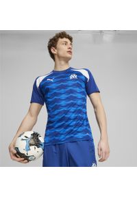 Puma - Koszulka przedmeczowa OM 2023/24. Kolor: niebieski