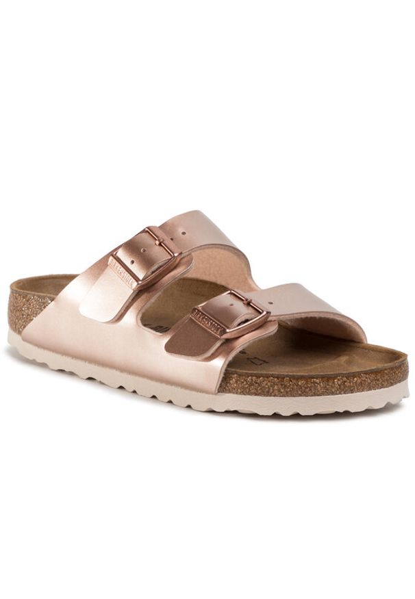 Birkenstock Klapki Arizona Kids 1012478 Różowy. Kolor: różowy. Materiał: skóra