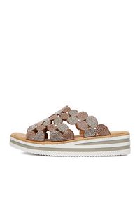 Rieker Klapki CEO-V02R8-90 Złoty. Kolor: złoty. Materiał: syntetyk, materiał #4