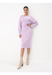 Mohito - Swetrowa sukienka midi - Fioletowy. Kolor: fioletowy. Długość: midi #2