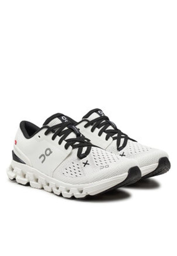 On Buty do biegania Cloud X 4 3WE30070791 Écru. Materiał: materiał