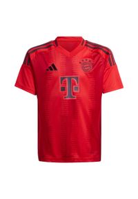 Adidas - Koszulka FC Bayern 24/25 Home Kids. Kolor: czerwony. Materiał: materiał